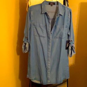 Lulus chambray shirt dress